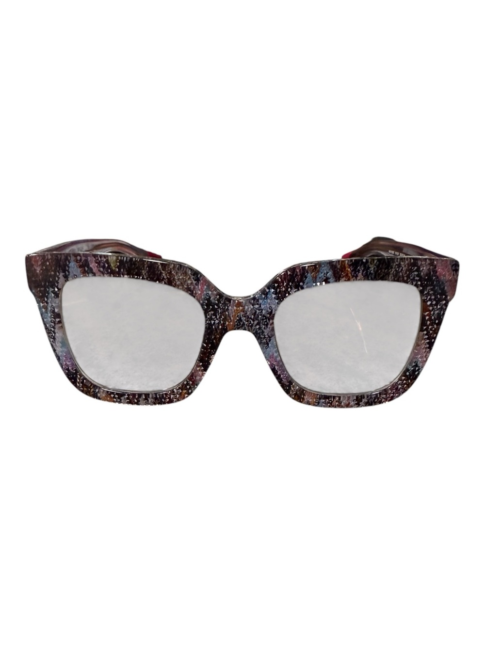 Missoni Purple Leopard Pattern Sunglasses MIS0126/S Square Acetate - Picture 1 of 10